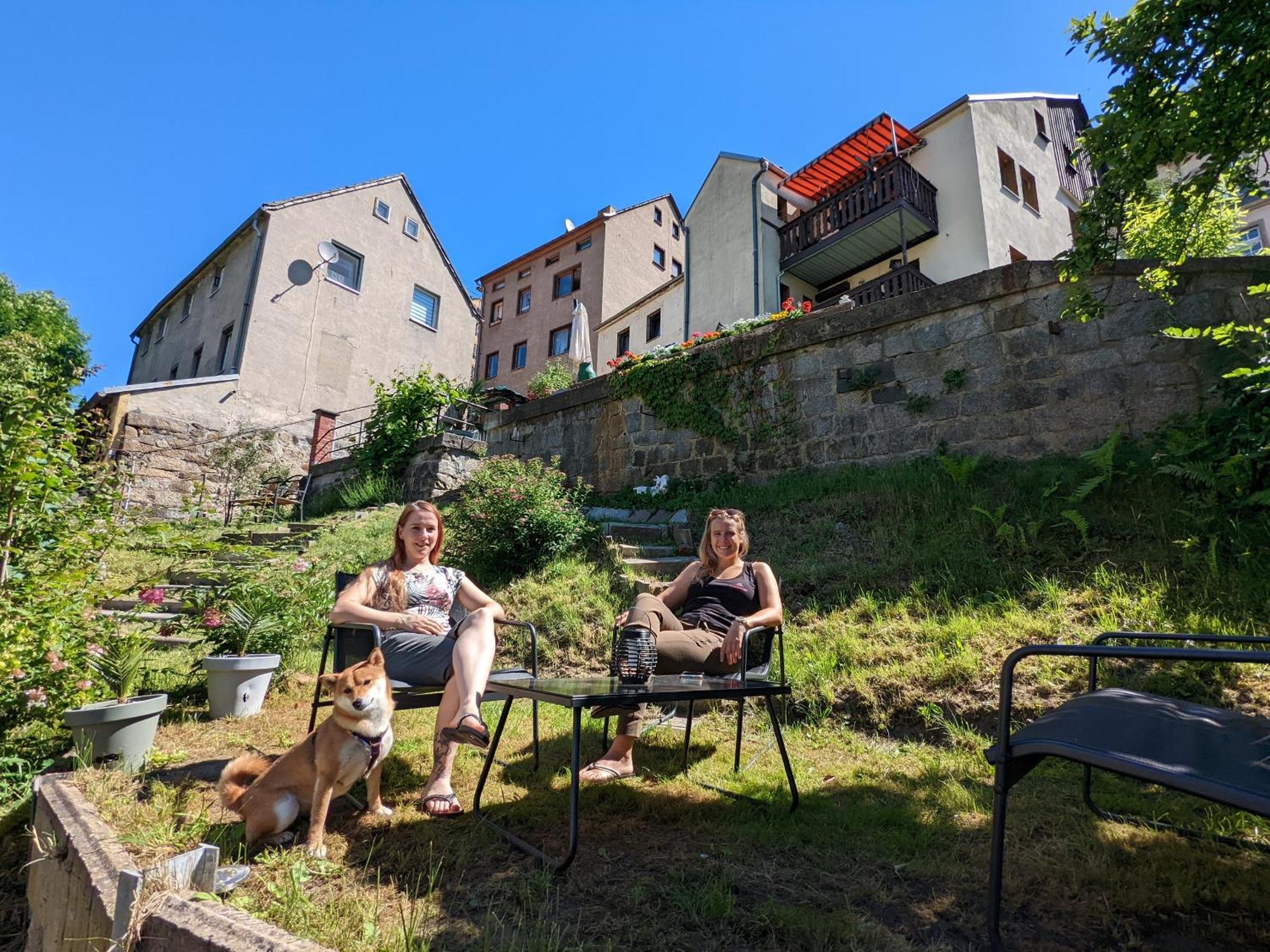 Ferienwohnung Idyllische Erholung - Sauna, Garten, Pool&Fluss - Zi1 Sebnitz Exterior foto