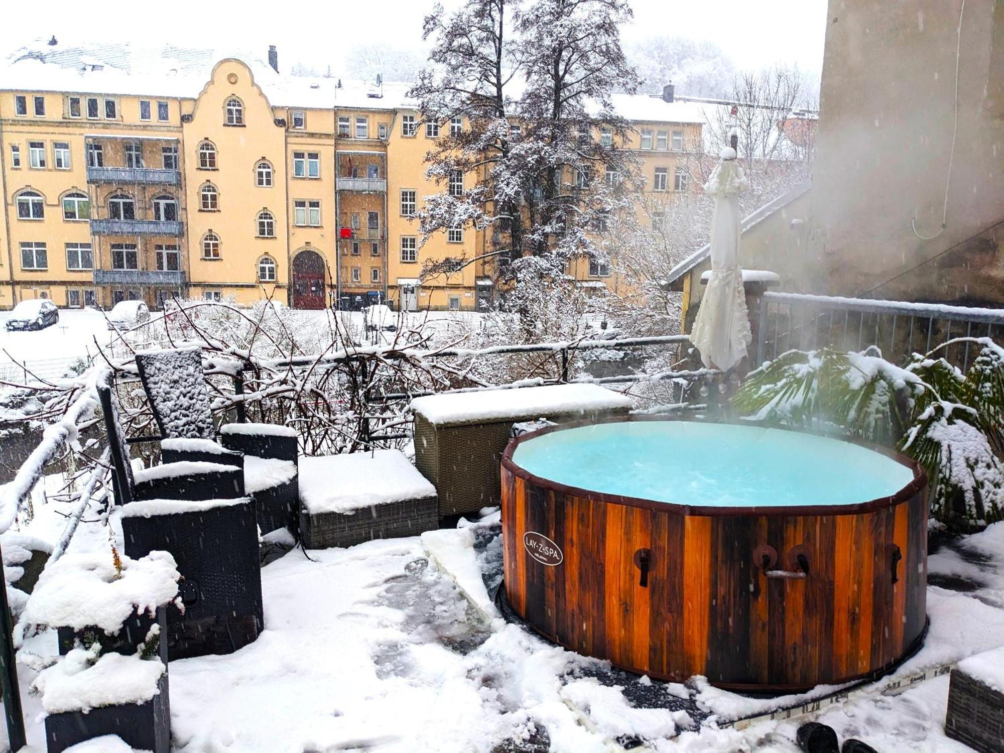 Ferienwohnung Idyllische Erholung - Sauna, Garten, Pool&Fluss - Zi1 Sebnitz Exterior foto